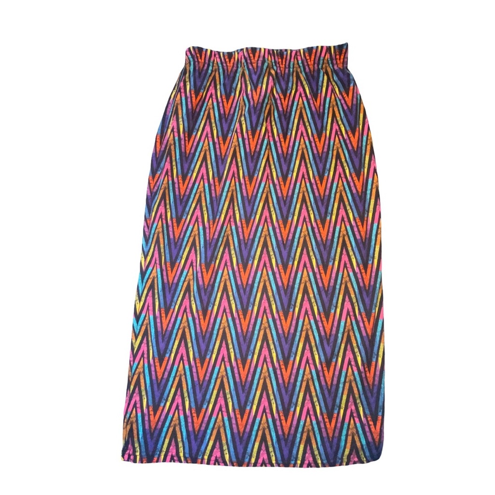 Hot Kiss Red and Blue Smocked Pencil Skirt Resort Wear